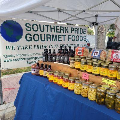 Our awarding winning homemade salsa's, pickles, BBQ sauces.