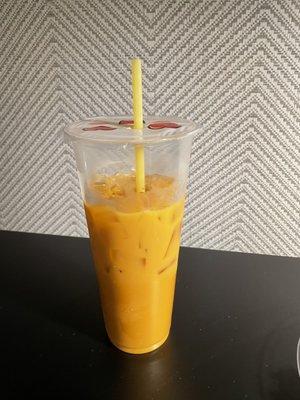 Thai iced tea is pretty good.