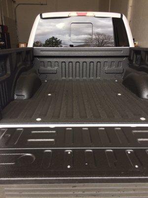 Completed application of bed liner