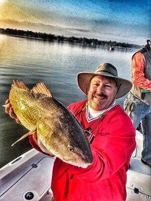 While speckled trout fishing a big redfish can create a lot of excitement