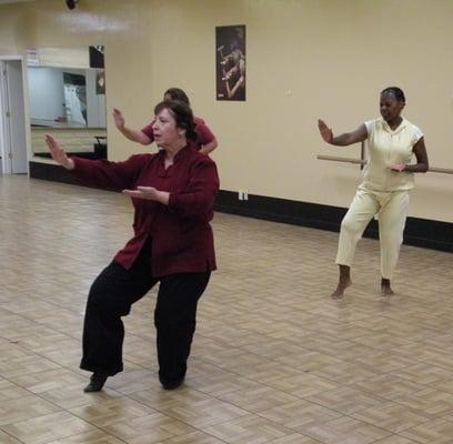 Students love doing Tai Chi to beautiful music with great sound system.