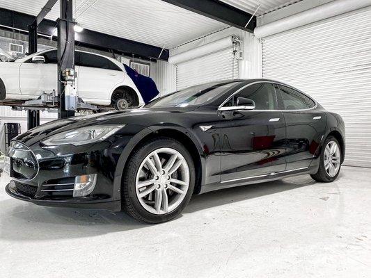 Tesla Model S Ceramic Tint Side And Rear Back Window