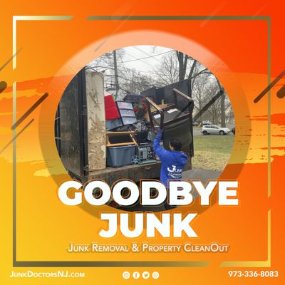 Say "goodbye" to you old unwanted junk! Call JunkDoctors 973-336-8083 or book online