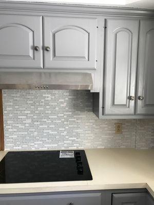 New Cooktop and Glass Back Splash