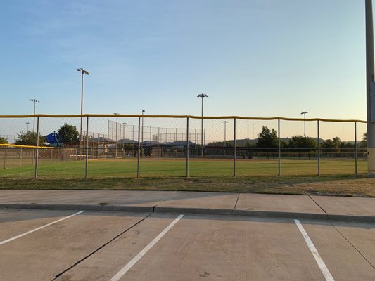 Some of the baseball fields