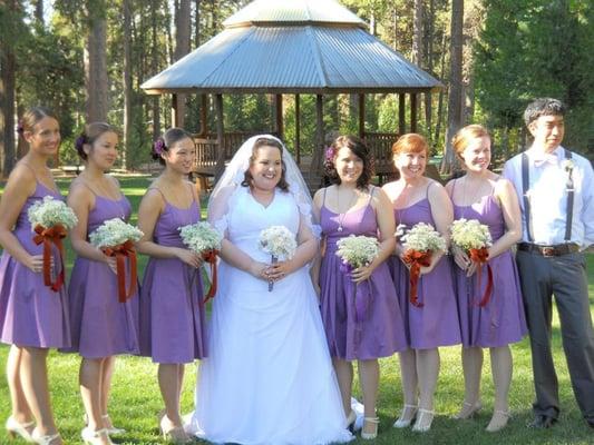 hair and make up done by Amelia and Ashly for the entire bridal party.