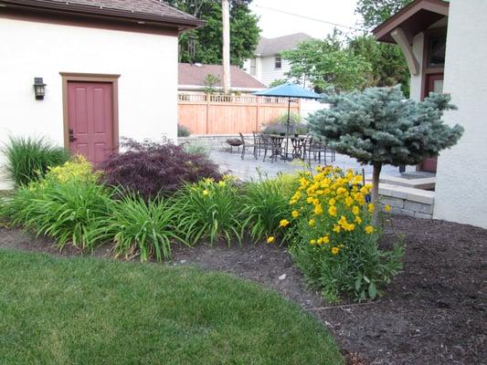 After - Lush plantings and stunning patio