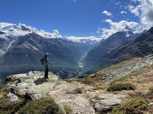 A spectacular view above St. Niklaus