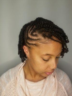 Single two strand twist