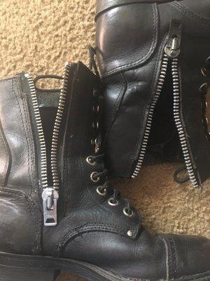 Zipper replacement left boot