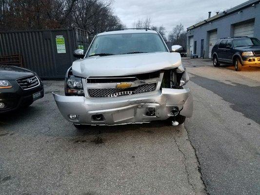 2015 Tahoe hit hard in the front