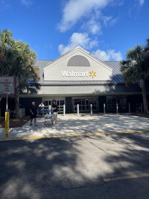 Walmart entrance on Hilton Head Island