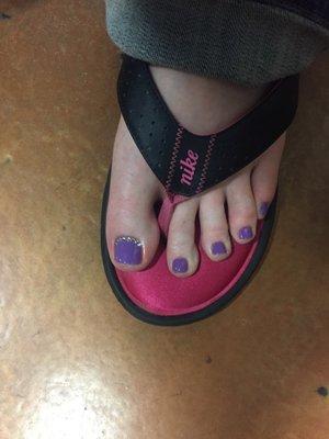 Purple pedi!