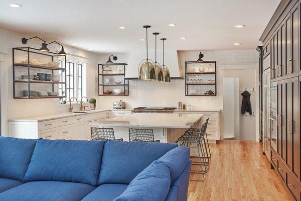 Kitchen and Family Room.