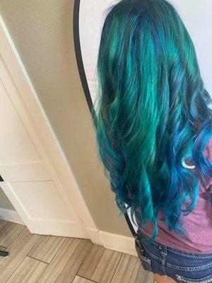 Vivids hair color!