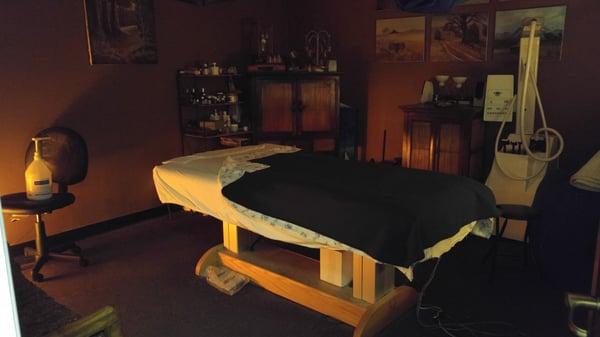 one of our treatment rooms...cozy and personal