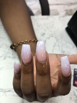 Natural Ombré with Coffin shapes