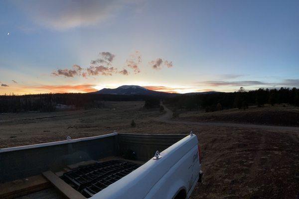 Sunset over Buffalo Peaks. South Park CO