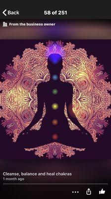 Cleanse,balance and heal chakras