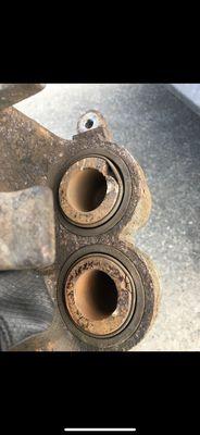 Damaged caliper