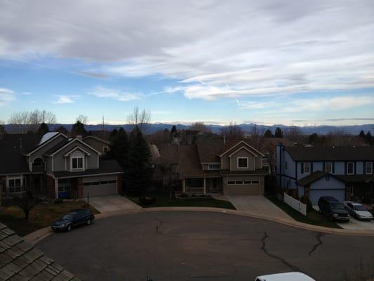 Rooftop view, Replacement of cedar shake shingles, Lone Tree, CO