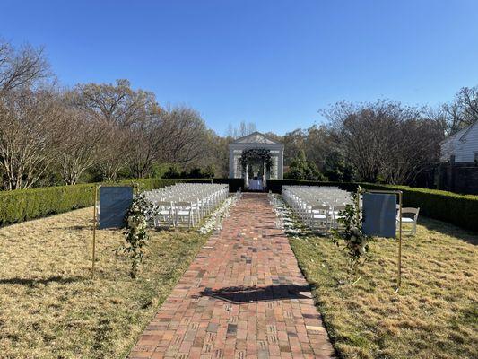 Garden for ceremonies