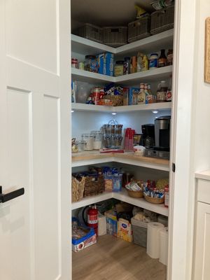 Pantry after