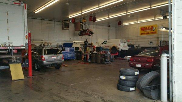 Inside Walz Automotive in Toledo, OH