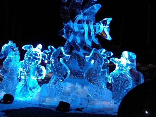 Hamburg Fairgrounds Ice Sculpture show!!