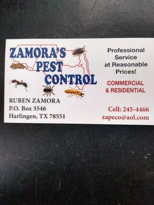 Zamora's Pest Control