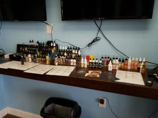 Vape bar so you can try before you buy!