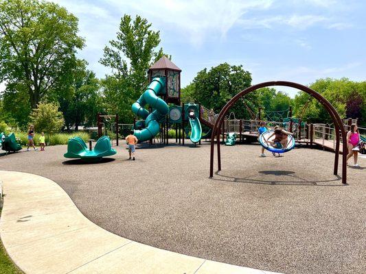 Playground next to splash pad.