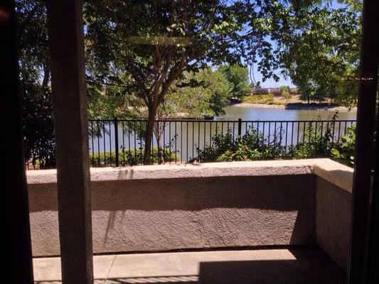 Patio and view