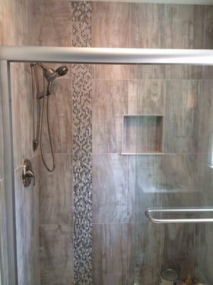 Master bathroom walk-in shower