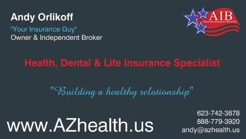 Andy Orlikoff Insurance Business card