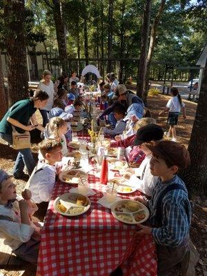 Sharing authentic Pioneer meal