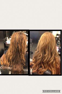 Before & after style with extensions