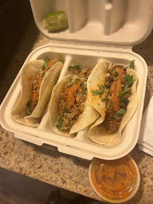 These tacos were fire!