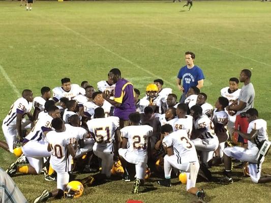 Middle School Football Team... Coach Buckles & The Tigers