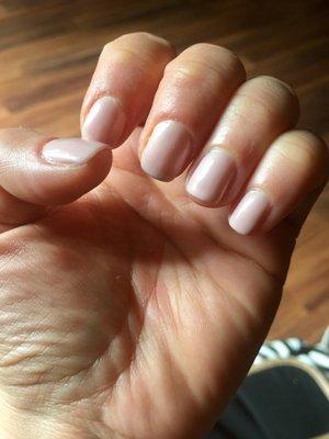 This is just opi gel paint without the manicure, but they still make sure everything around your nail looks good before they paint.