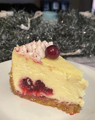 Cranberry cheesecake