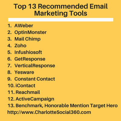 Top 13 Recommended Email Marketing Tools