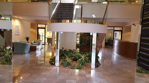 Interior front entry of the office building in the Wildewood Professional Park