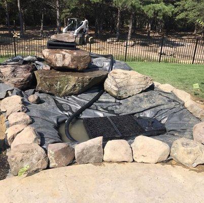 We also install small ponds & water features