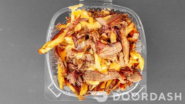 Loaded brisket fries