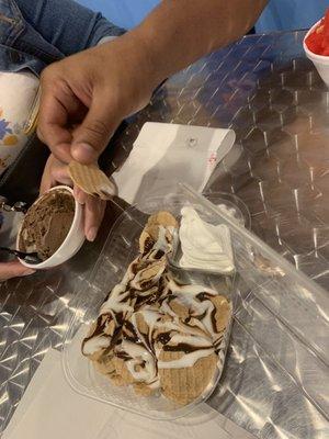 Ice cream nachos