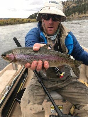 Guide Trevor holding my catch!