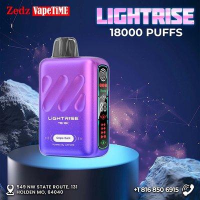 Experience the ultimate vape journey with Light Rise 18000 puffs at Zedz Vapetime Holden!