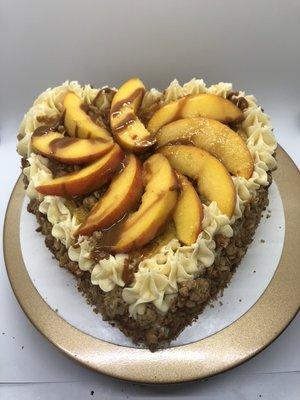 Peach Brown Sugar Crumble Cake