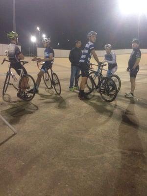 Racing cyclocross under the lights...